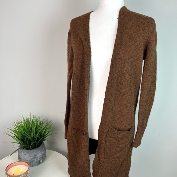Madewell Womens Brown Kent Cardigan Cozy Yarn Long Cardigan Size XXS - Picture 2 of 10